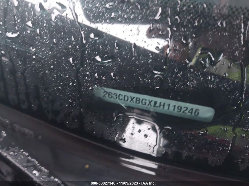 2020 DODGE CHARGER SXT - 2C3CDXBGXLH119246