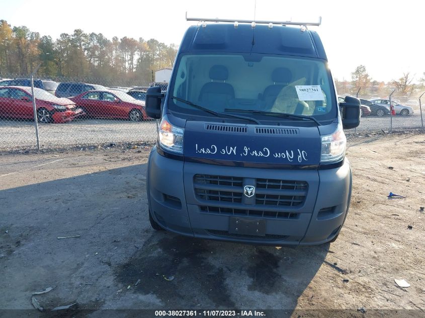 2018 RAM PROMASTER 2500 HIGH ROOF 159" WB 3C6TRVDG4JE128099