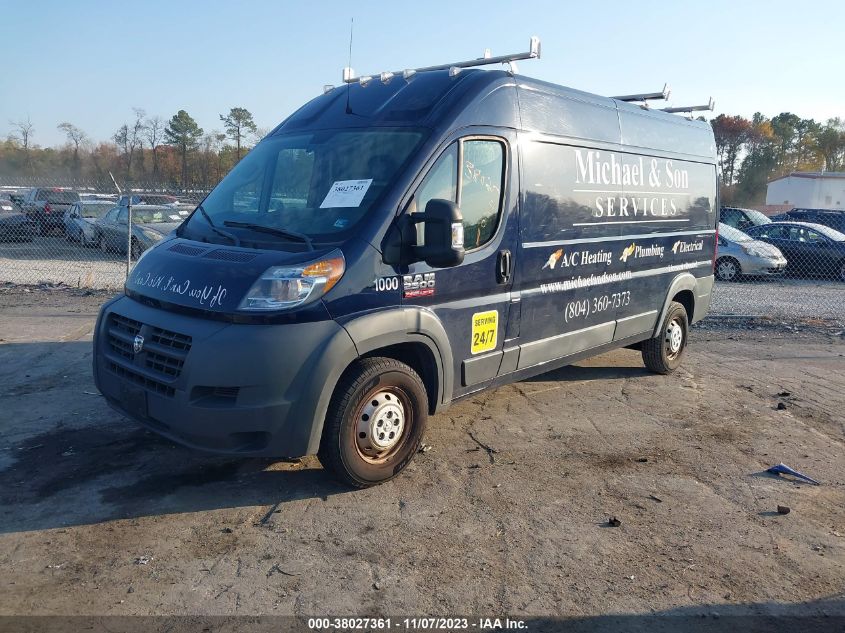 2018 RAM PROMASTER 2500 HIGH ROOF 159" WB 3C6TRVDG4JE128099