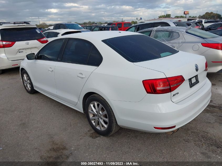 2015 VOLKSWAGEN JETTA SEDAN 2.0L S - 3VW2K7AJXFM417471