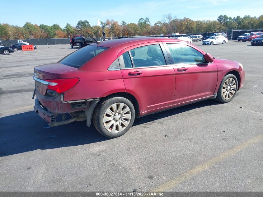 2014 CHRYSLER 200 LX - 1C3CCBAB0EN207020