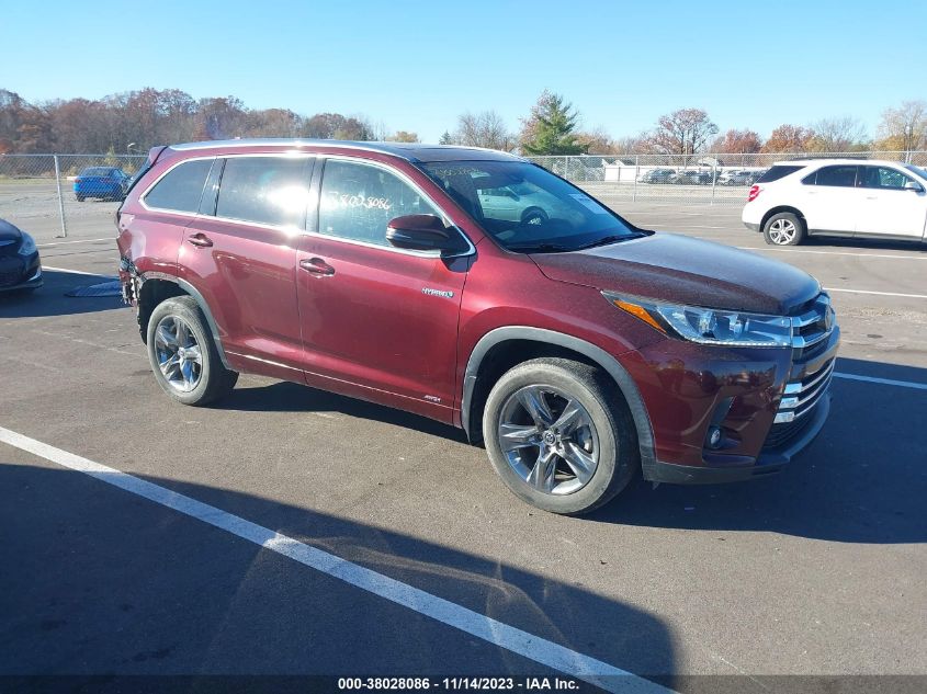 5TDDGRFH9KS070059 TOYOTA HIGHLANDER HYBRID LIMITED/LTD PLATIN 2019