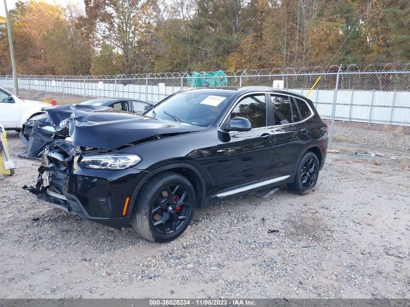 2022 BMW X3 SDRIVE30I - 5UX43DP03N9K83677