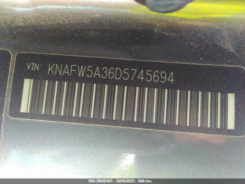 2013 KIA FORTE SX - KNAFW5A36D5745694