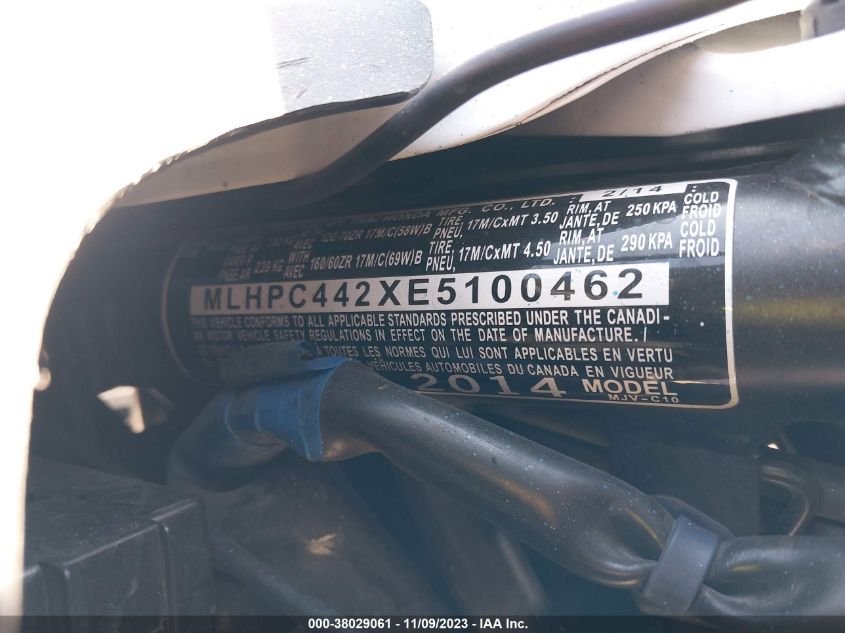 2014 HONDA CBR500 RA - MLHPC442XE5100462
