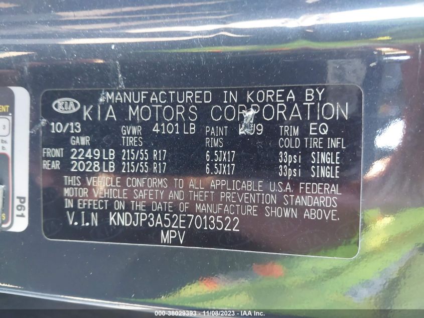 2014 KIA SOUL + - KNDJP3A52E7013522