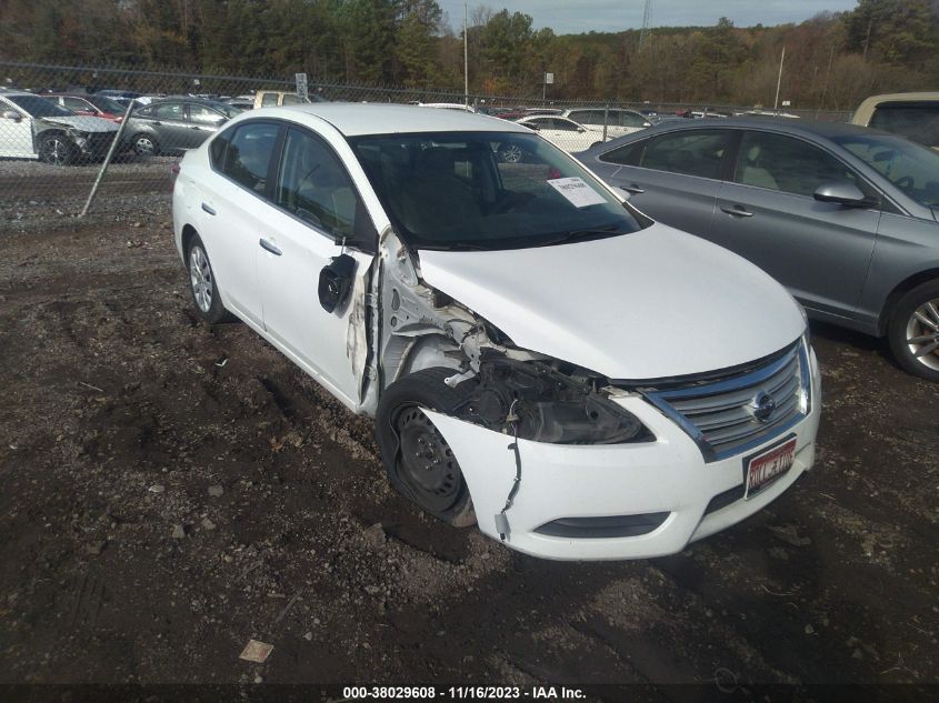 2015 NISSAN SENTRA SR/SL/S/SV/FE+ S - 3N1AB7AP0FY242372