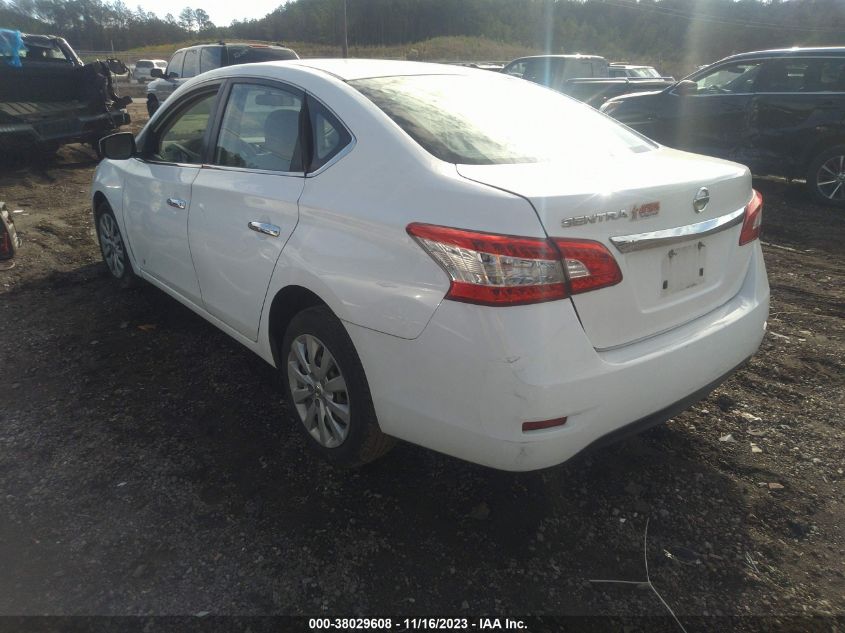 2015 NISSAN SENTRA SR/SL/S/SV/FE+ S - 3N1AB7AP0FY242372