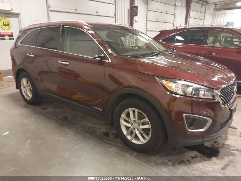 2016 KIA SORENTO 3.3L LX - 5XYPGDA51GG134242