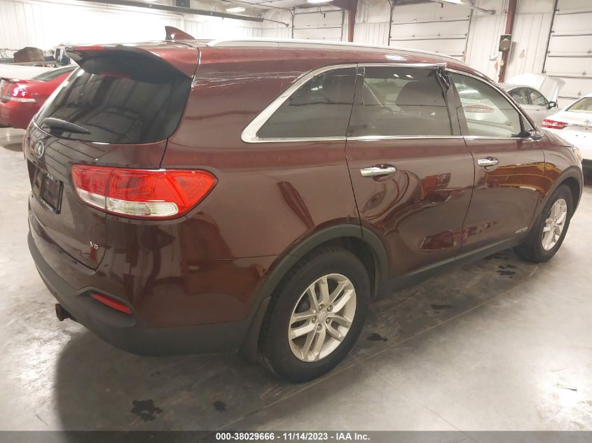 2016 KIA SORENTO 3.3L LX - 5XYPGDA51GG134242