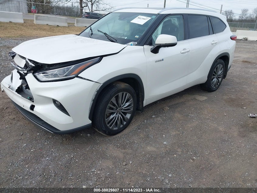 VIN 5TDFARAH1LS000302 2020 TOYOTA HIGHLANDER HYBRID PLATINUM