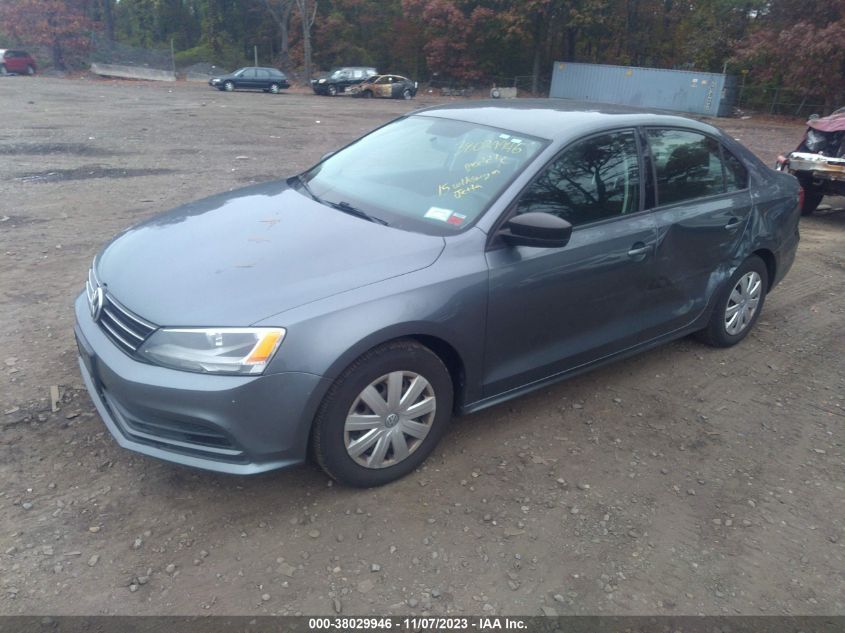 2015 VOLKSWAGEN JETTA SEDAN 2.0L S 3VW2K7AJ2FM291896