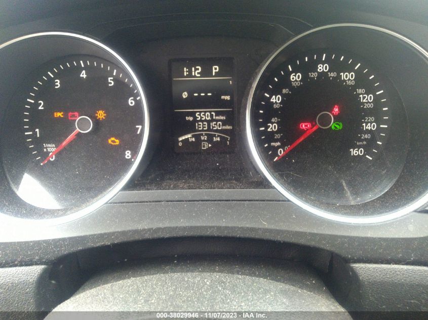 2015 VOLKSWAGEN JETTA SEDAN 2.0L S 3VW2K7AJ2FM291896