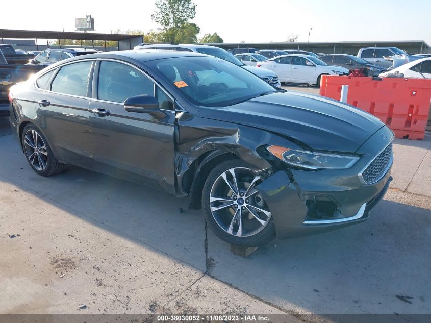 2019 FORD FUSION TITANIUM - 3FA6P0K92KR270535