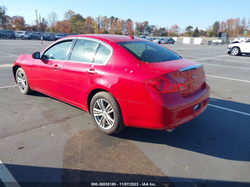 2013 INFINITI G37 SEDAN X JN1CV6AR8DM351982