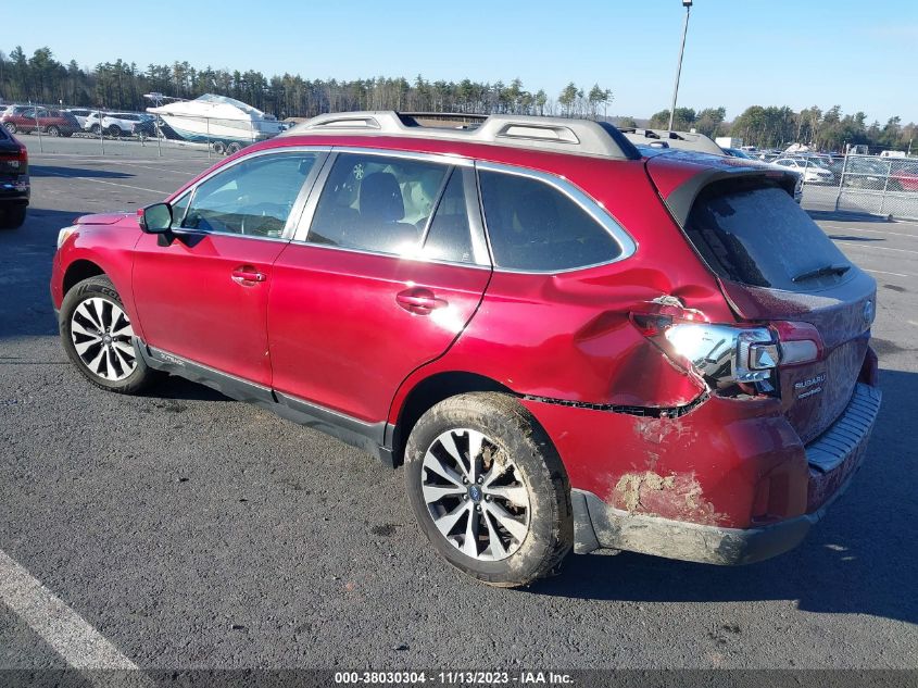 2015 SUBARU OUTBACK 2.5I LIMITED - 4S4BSALCXF3244272