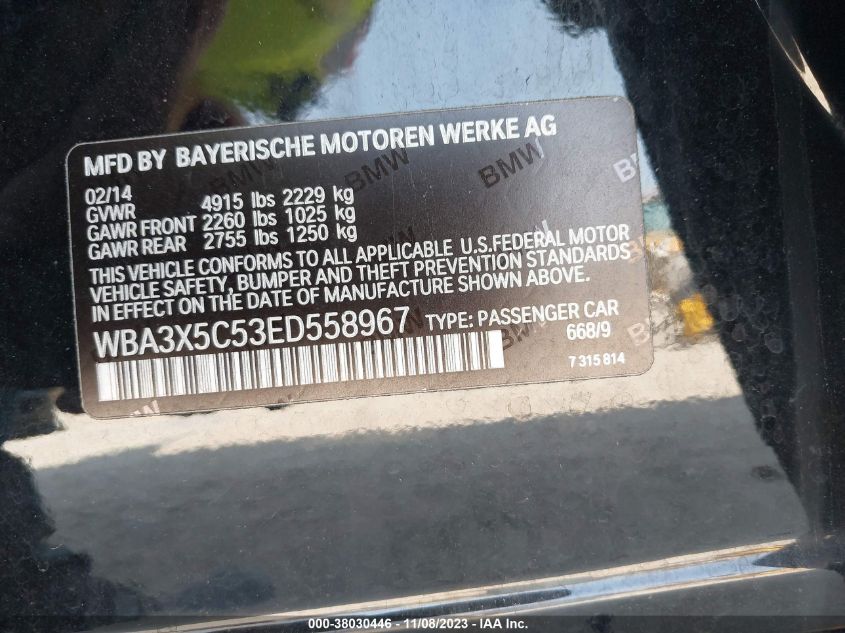 2014 BMW 328I GRAN TURISMO XDRIVE - WBA3X5C53ED558967