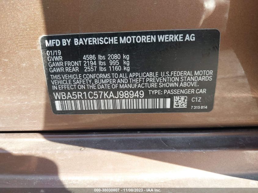 WBA5R1C57KAJ98949 BMW 330i   9