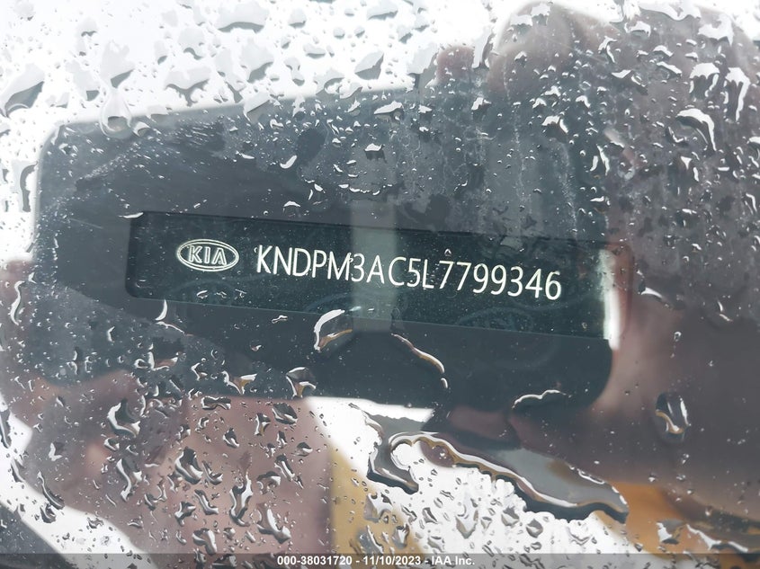 VIN KNDPM3AC5L7799346 2020 KIA SPORTAGE LX