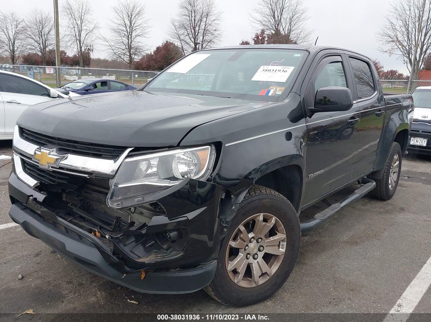 VIN 1GCGTCEN1J1101393 2018 CHEVROLET COLORADO LT