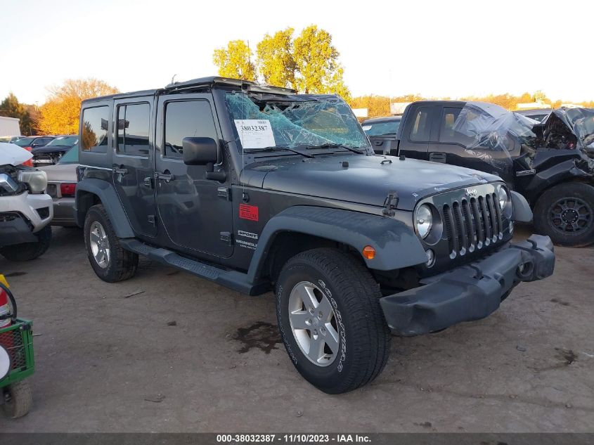 2014 JEEP WRANGLER UNLIMITED SPORT - 1C4BJWDG6EL281436