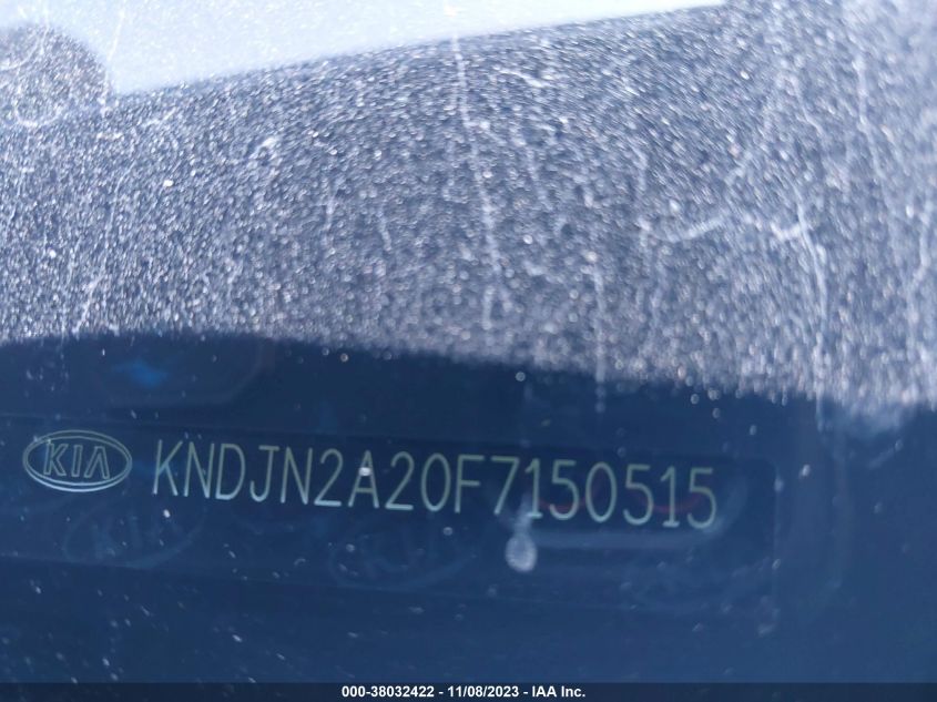 2015 KIA SOUL BASE - KNDJN2A20F7150515