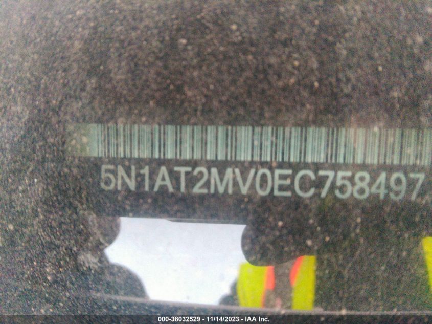 2014 NISSAN ROGUE S/SL/SV - 5N1AT2MV0EC758497