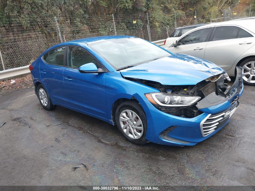 2017 HYUNDAI ELANTRA SE - KMHD74LF1HU400749