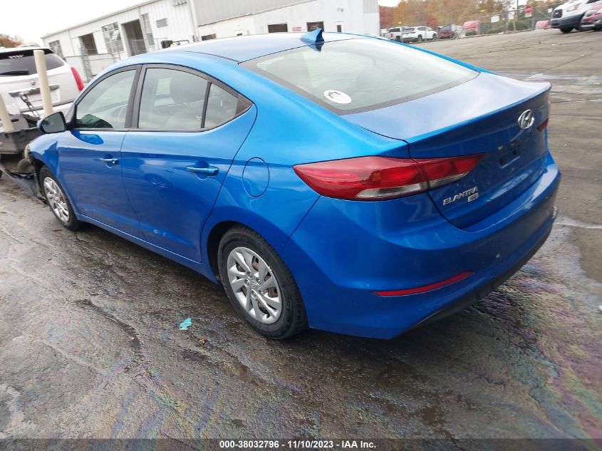 2017 HYUNDAI ELANTRA SE - KMHD74LF1HU400749