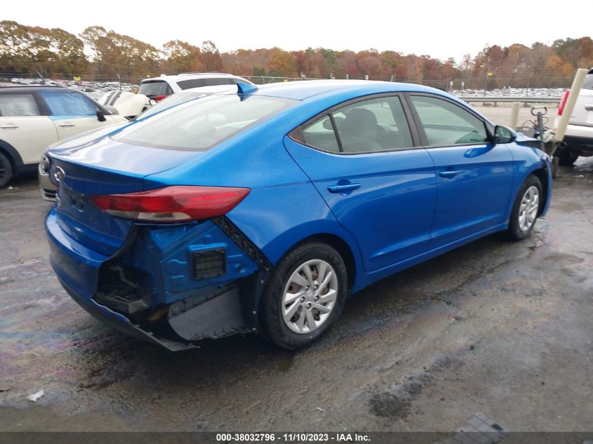 2017 HYUNDAI ELANTRA SE - KMHD74LF1HU400749