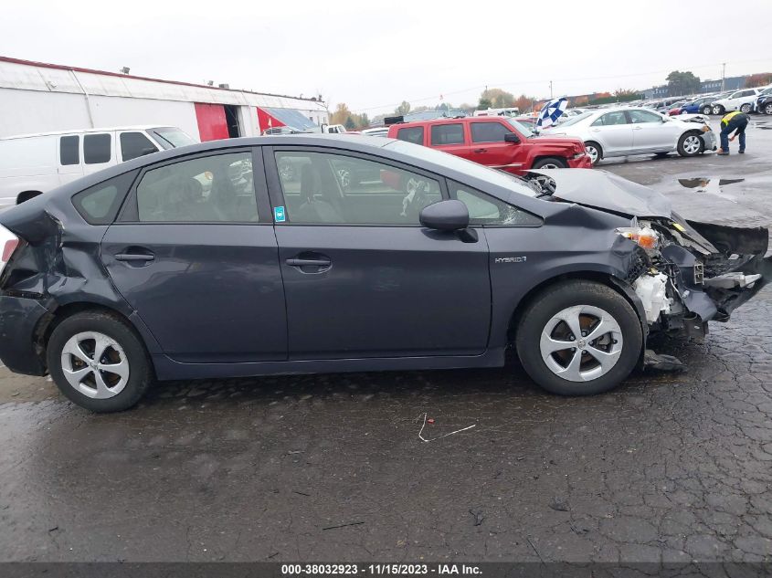 2013 TOYOTA PRIUS THREE - JTDKN3DU1D1660895