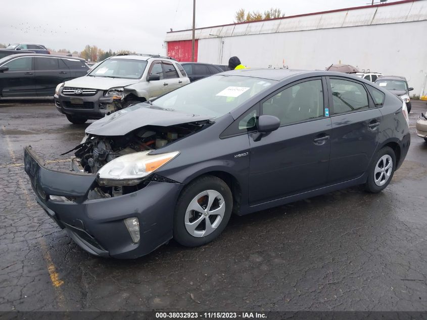 2013 TOYOTA PRIUS THREE - JTDKN3DU1D1660895