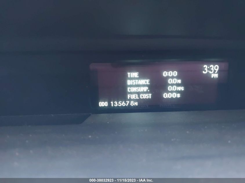 2013 TOYOTA PRIUS THREE - JTDKN3DU1D1660895