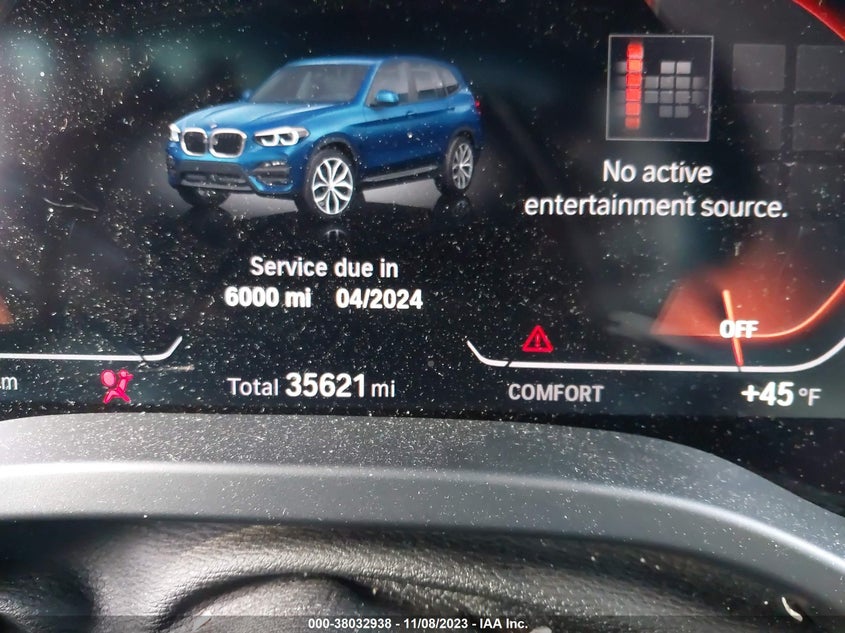 VIN 5UXTY5C09L9C93431 2020 BMW X3 XDRIVE30I