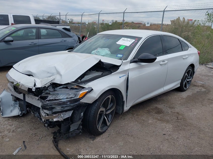 VIN 1HGCV3F2XNA047693 2022 HONDA ACCORD HYBRID SPORT