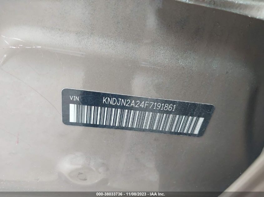 2015 KIA SOUL - KNDJN2A24F7191861
