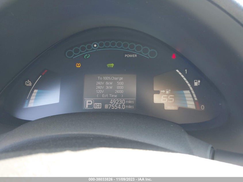 VIN 1N4BZ0CP9HC307268 2017 NISSAN LEAF SV