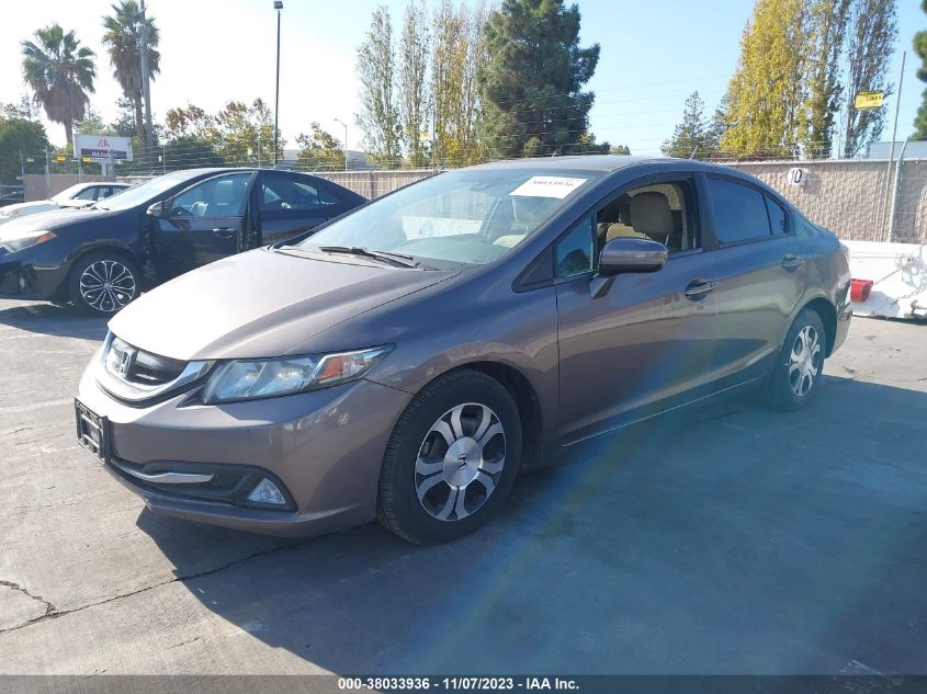2014 HONDA CIVIC HYBRID - 19XFB4F23EE200342
