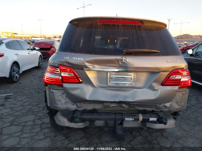 2015 MERCEDES-BENZ ML 400 4MATIC - 4JGDA5GB4FA520073