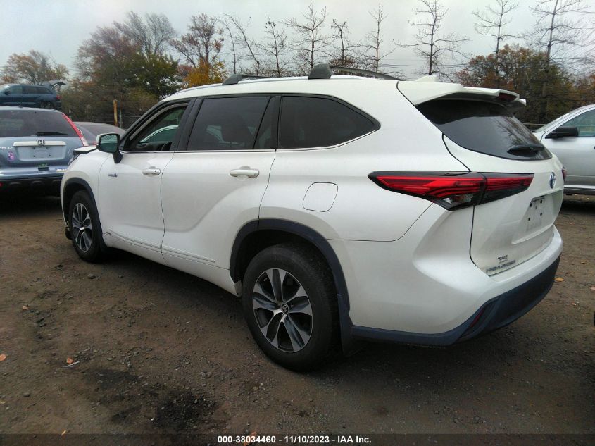 2020 TOYOTA HIGHLANDER HYBRID XLE - 5TDGBRCH6LS510725