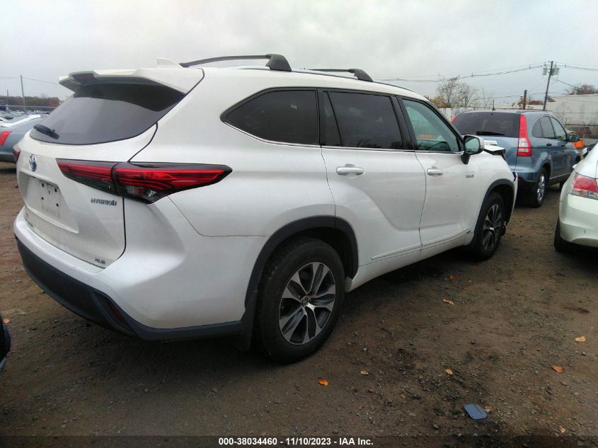 2020 TOYOTA HIGHLANDER HYBRID XLE - 5TDGBRCH6LS510725
