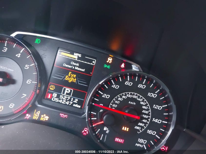 2019 SUBARU WRX PREMIUM - JF1VA1F6XK8831049