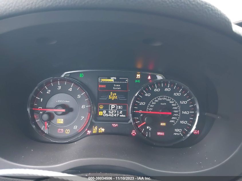 2019 SUBARU WRX PREMIUM - JF1VA1F6XK8831049