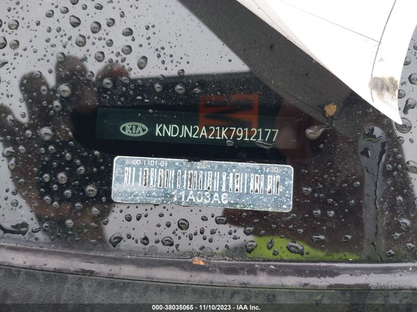 2019 KIA SOUL - KNDJN2A21K7912177