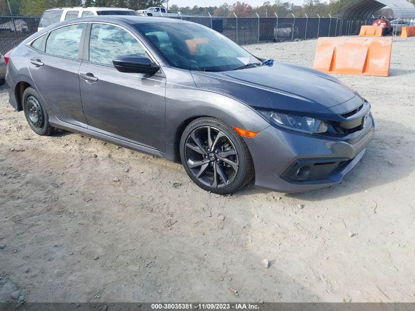 Lot #2539238136 2019 HONDA CIVIC SPORT salvage car