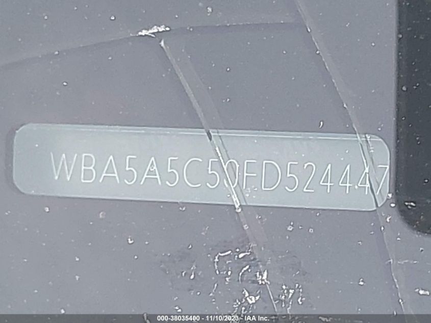 2015 BMW 528I WBA5A5C50FD524447