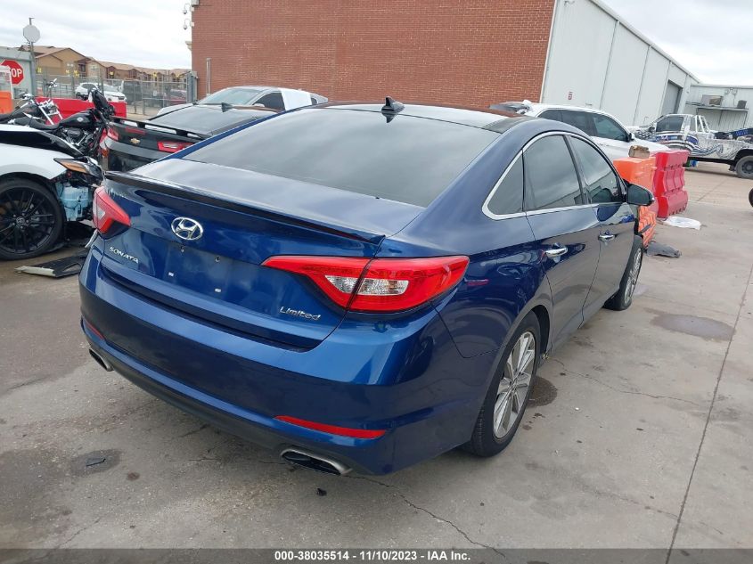 2016 HYUNDAI SONATA 2.4L LIMITED - 5NPE34AF8GH344647