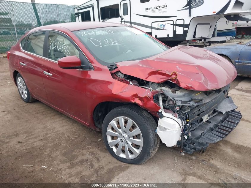 2016 NISSAN SENTRA SR/SL/S/SV/FE  S - 3N1AB7AP9GY234661