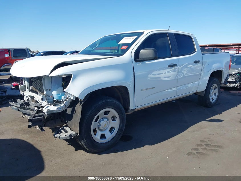 VIN 1GCGSBEN2M1140026 2021 CHEVROLET COLORADO 2WD WORK TRUCK