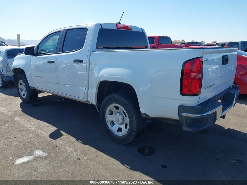 VIN 1GCGSBEN2M1140026 2021 CHEVROLET COLORADO 2WD WORK TRUCK